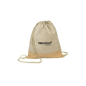 Customized Kraft Cork Drawstring Backpack cream