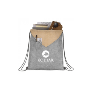 Customized Kai Drawstring Bag gray