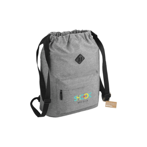 Custom Essentials Recycled Insulated Drawstring - Embroidery gray