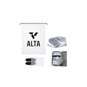Imprinted Aero Drawstring Travel Bag white