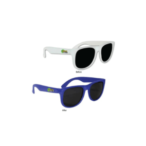 Full Color Digital Sun Fun Sunglasses blue