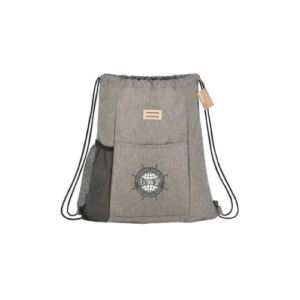 Printed The Goods Recycled Drawstring - Embroidery gray