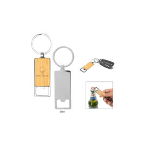 Bristol Bamboo Key Tag With Bottle Opener
