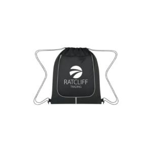 Custom Achieve Drawstring Sports Pack black