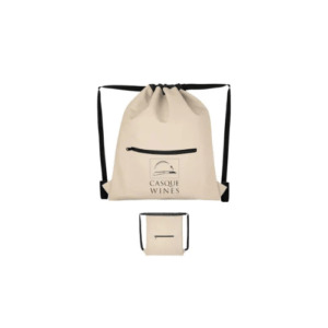Custom Hudson RPET Drawstring Bag cream