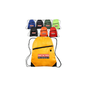 Printed Drawstring Backpacks with Pocket yellow