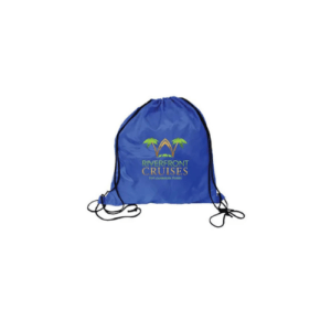 Imprinted RPET Drawstring Backpack, Full Color Digital blue
