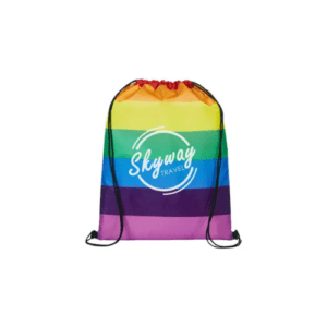 Promotional B.free Pride Rainbow Drawstring Bag rainbow