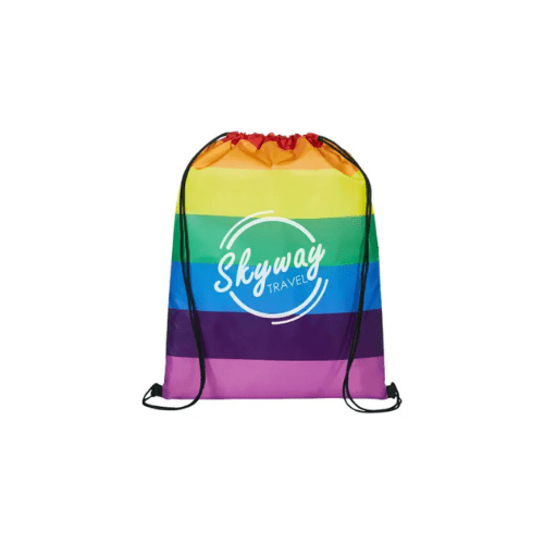 Promotional B.free Pride Rainbow Drawstring Bag rainbow