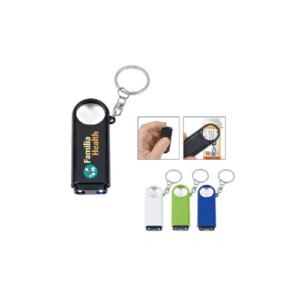 Magnifier And LED Light Key Chain