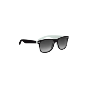 Two-Tone Malibu Sunglasses black white