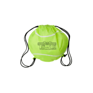 Customized Game Time! Tennis Ball Drawstring Bag green