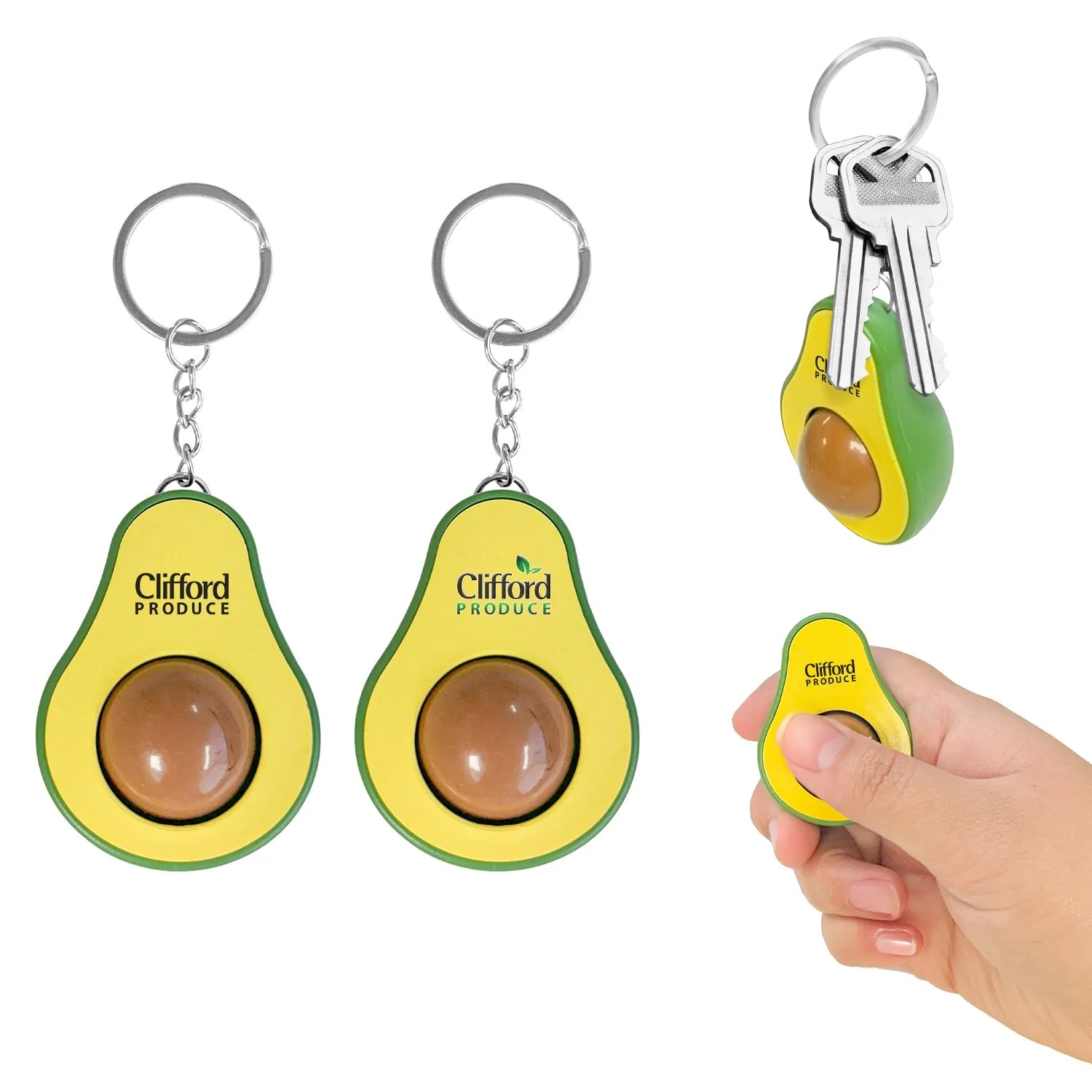 Avocado Fidget Keychain